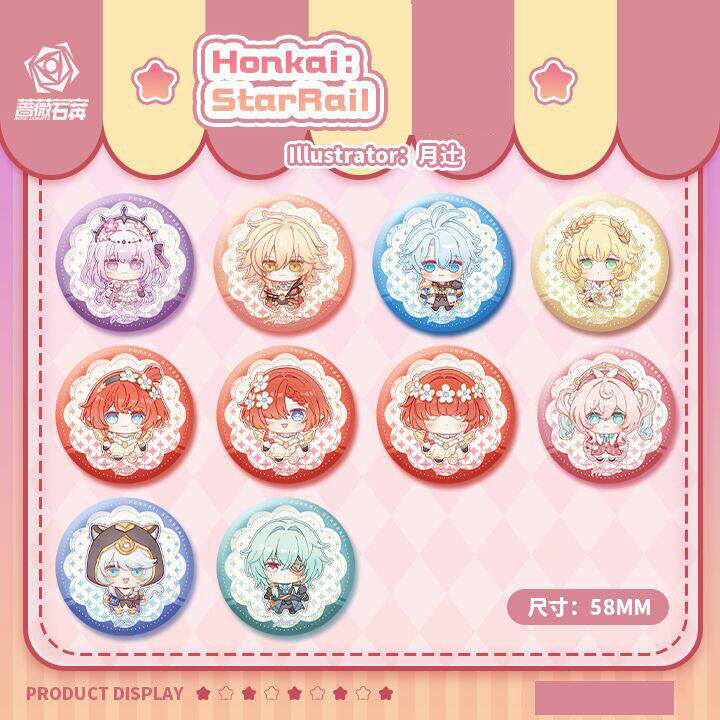 Honkai: Star Rail - Amphoreus Chibi Chrysos Heirs Badge Set