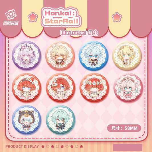 Honkai: Star Rail - Amphoreus Chibi Chrysos Heirs Badge Set